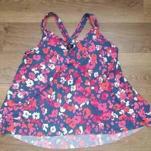 Floral Print Sleeveless Top